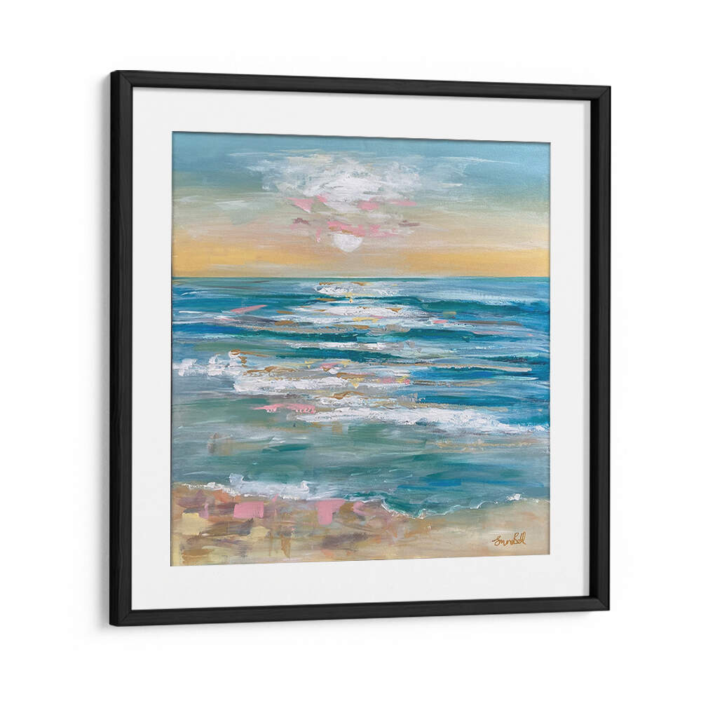 Serene A TRANQUIL OCEAN, BEACH PAINTINGS capturing coastal beauty, ideal for enhancing beach-themed decor.