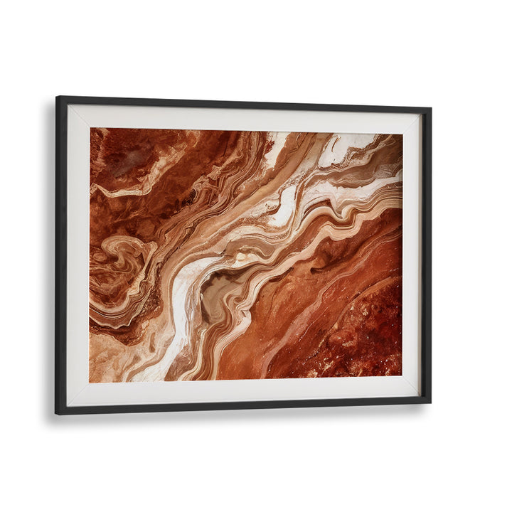 Stunning abstract painting featuring patterns in rich earthy tones, perfect for enhancing home decor.