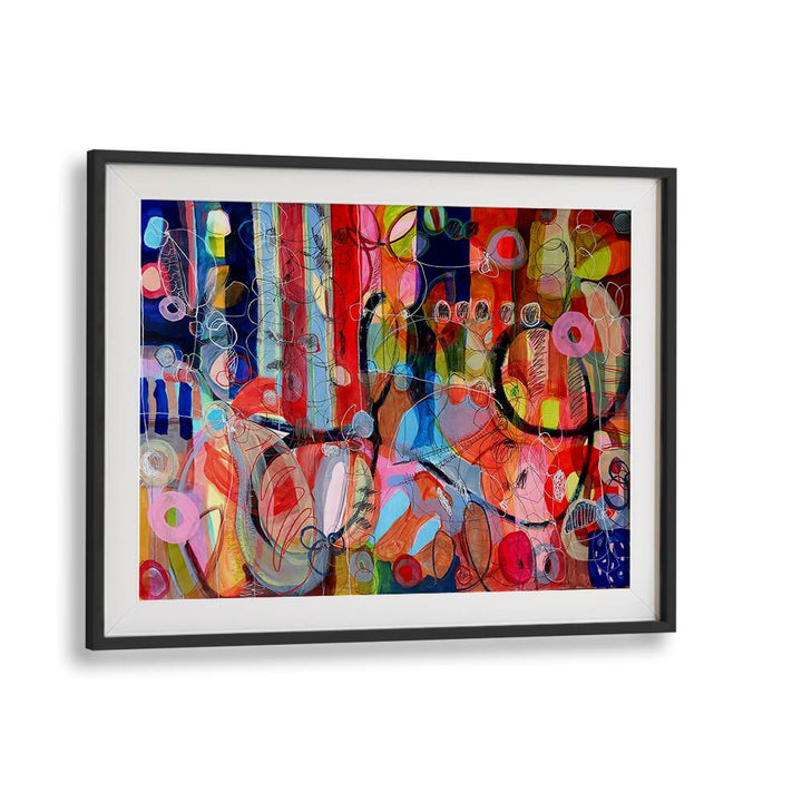 Bright and colorful AFTER THE RAIN III, ABSTRACT PAINTINGS showcase vibrant emotions and creativity in art.