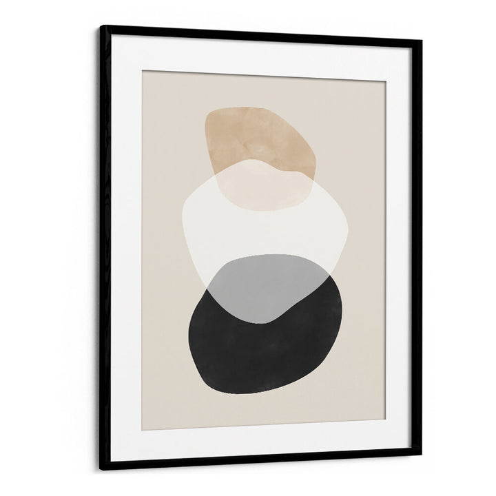 BEIGE BOHO SHAPES , BOHO ART PAINTINGS