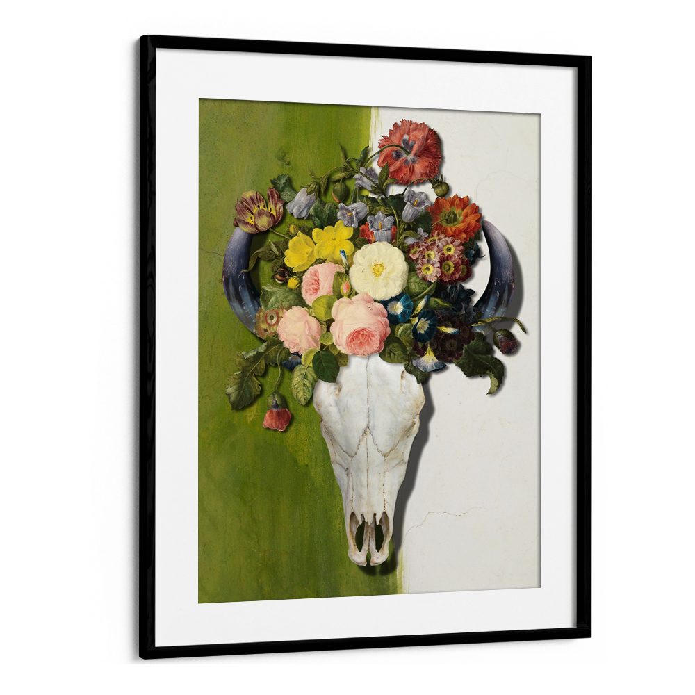 BLOOMING BULL SKULL