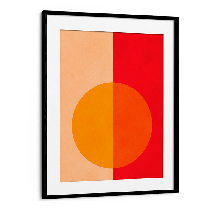 BOLD BISECTED CIRCLE , GEOMETRIC ART PRINTS