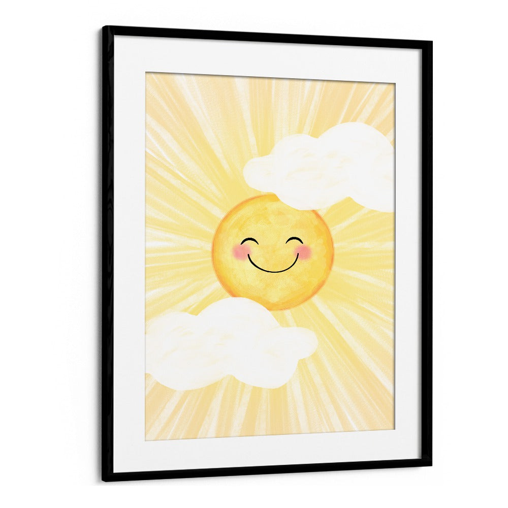 Cheerful sun and clouds artwork, ideal for a joyful touch with BRIGHT SUNNY DAY, KIDS ROOM PAINTINGS.