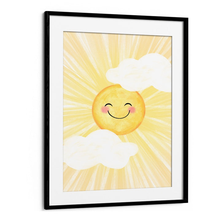 Cheerful sun and clouds artwork, ideal for a joyful touch with BRIGHT SUNNY DAY, KIDS ROOM PAINTINGS.