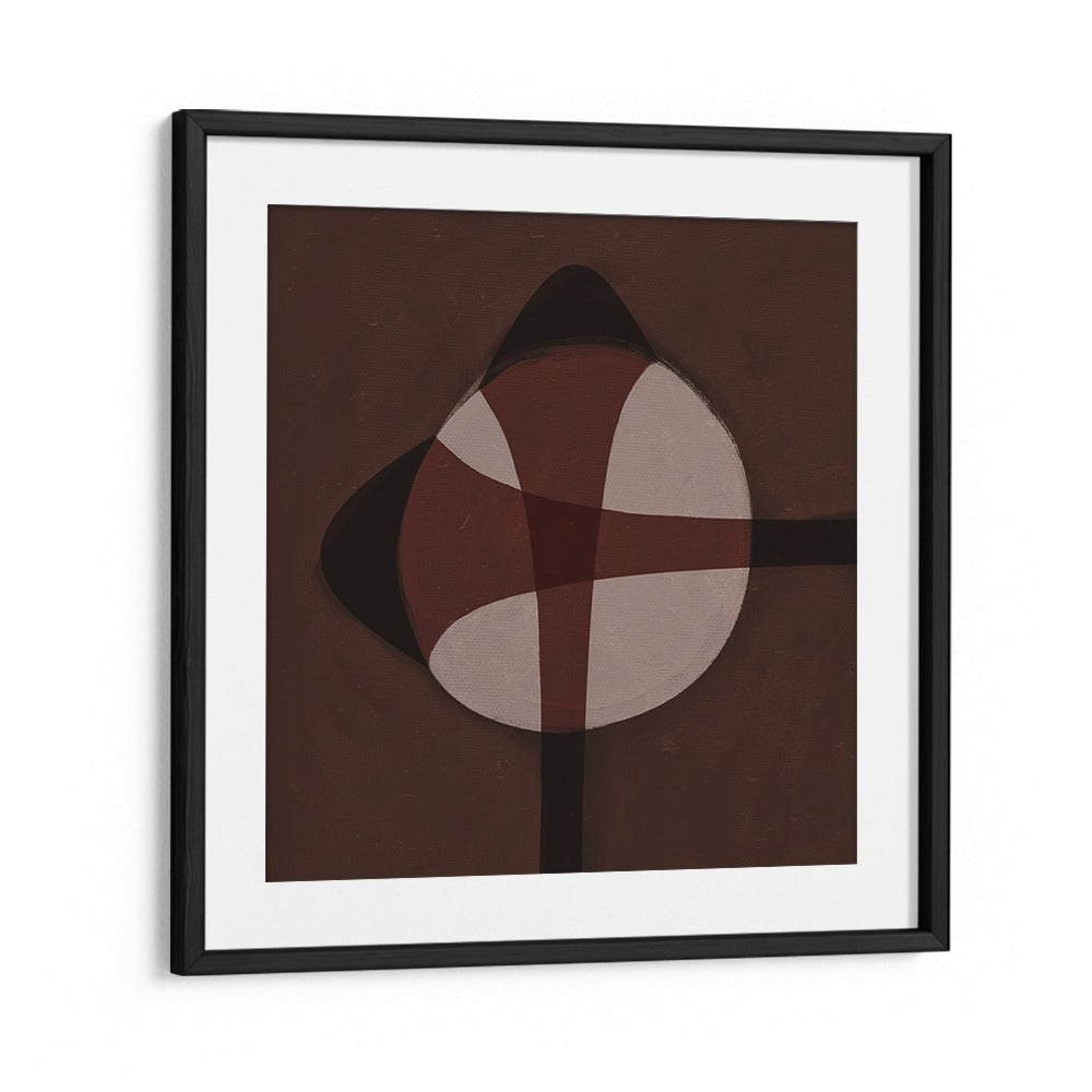 BROWN GEOMETRIC ABSTRACT