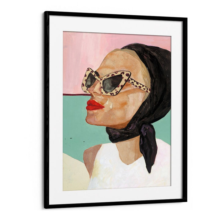 Elegant CAPRI, PORTRAITS artwork showcases a stylish woman, perfect for enhancing any sophisticated space.
