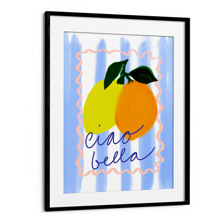 Brightly colored CIAO BELLA NO I, KITCHEN POSTERS featuring vibrant fruits, perfect for enhancing your kitchen decor.