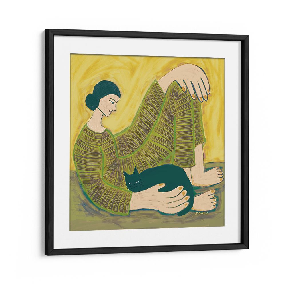 COZY WOMAN AND CAT