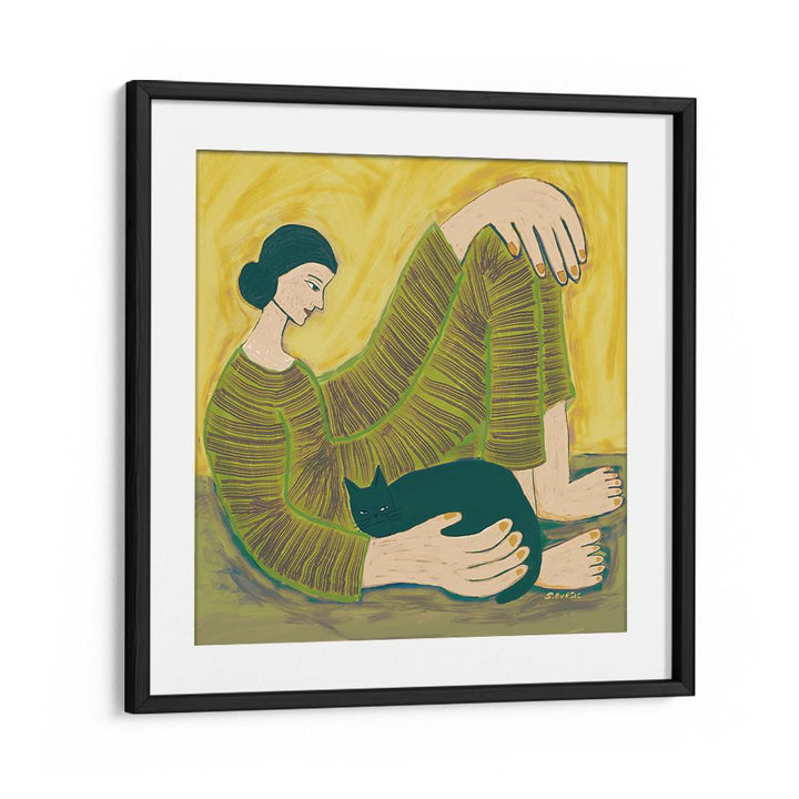 COZY WOMAN AND CAT