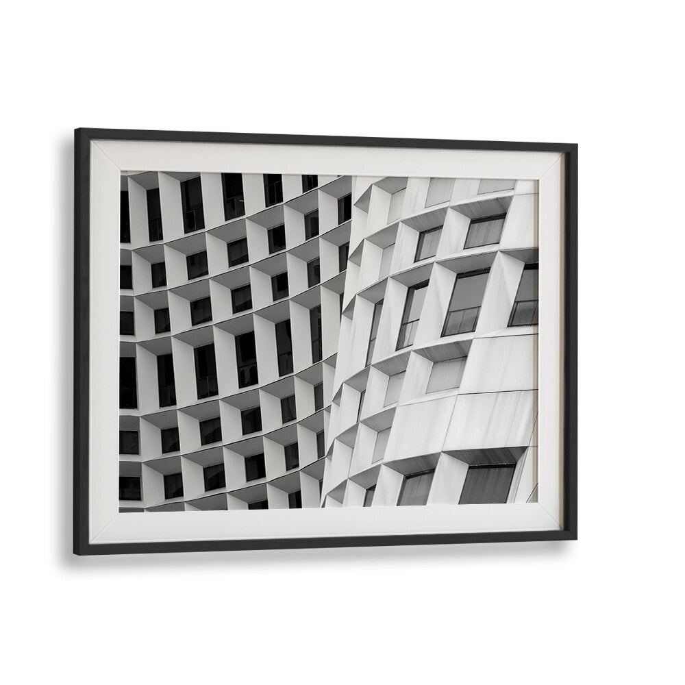 Stylish CURVED I, PHOTOGRAPHY PRINTS showcasing modern architecture, perfect for any urban art lover's collection.