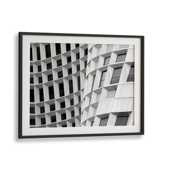 Stylish CURVED I, PHOTOGRAPHY PRINTS showcasing modern architecture, perfect for any urban art lover's collection.