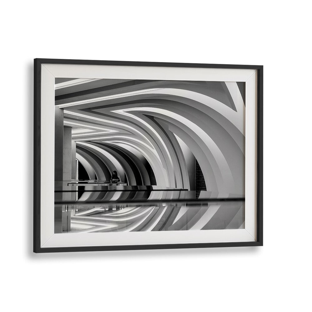 CURVED II, PHOTOGRAPHY PRINTS showcase stunning architectural lines and reflections, perfect for elevating your space.