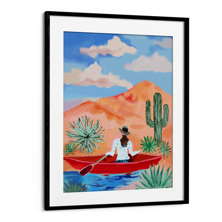 DESERT ROWING DREAM , COWBOY & MODERN AMERICANA PAINTINGS