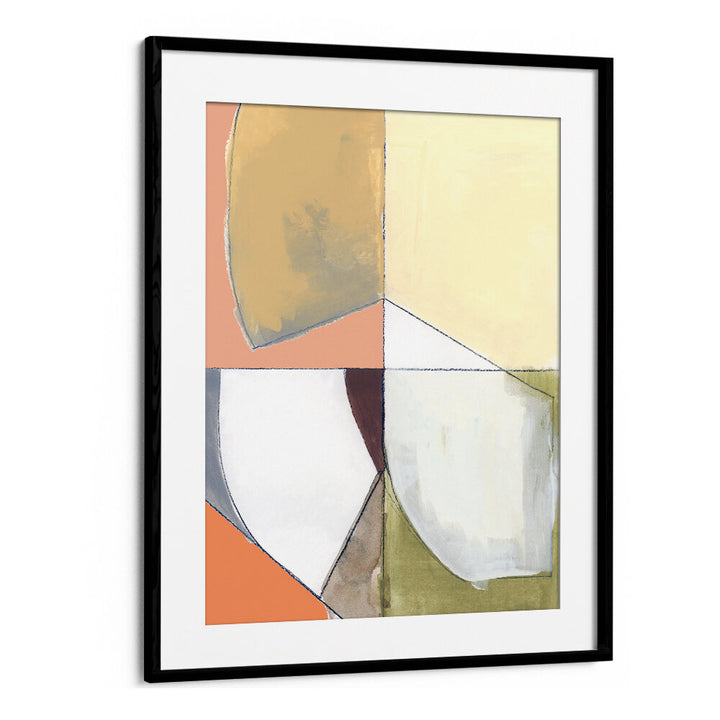 DUSTY PINK YELLOW ABSTRACT I , ABSTRACT PAINTINGS