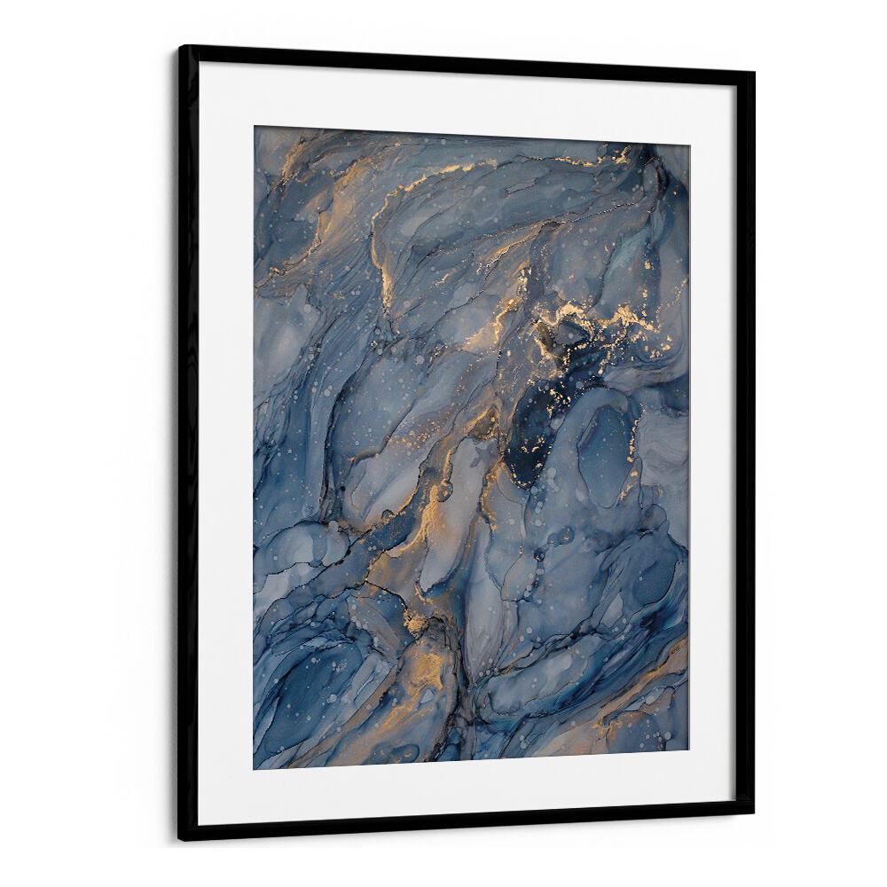 Stunning DELICATE BLUE, ABSTRACT PAINTINGS with swirling textures and shimmering accents, perfect for modern decor.