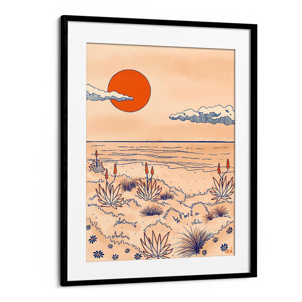 Serene sunset over dunes in DUNES DREAM, LANDSCAPE PAINTINGS, adding tranquility to any space. Perfect for your decor.