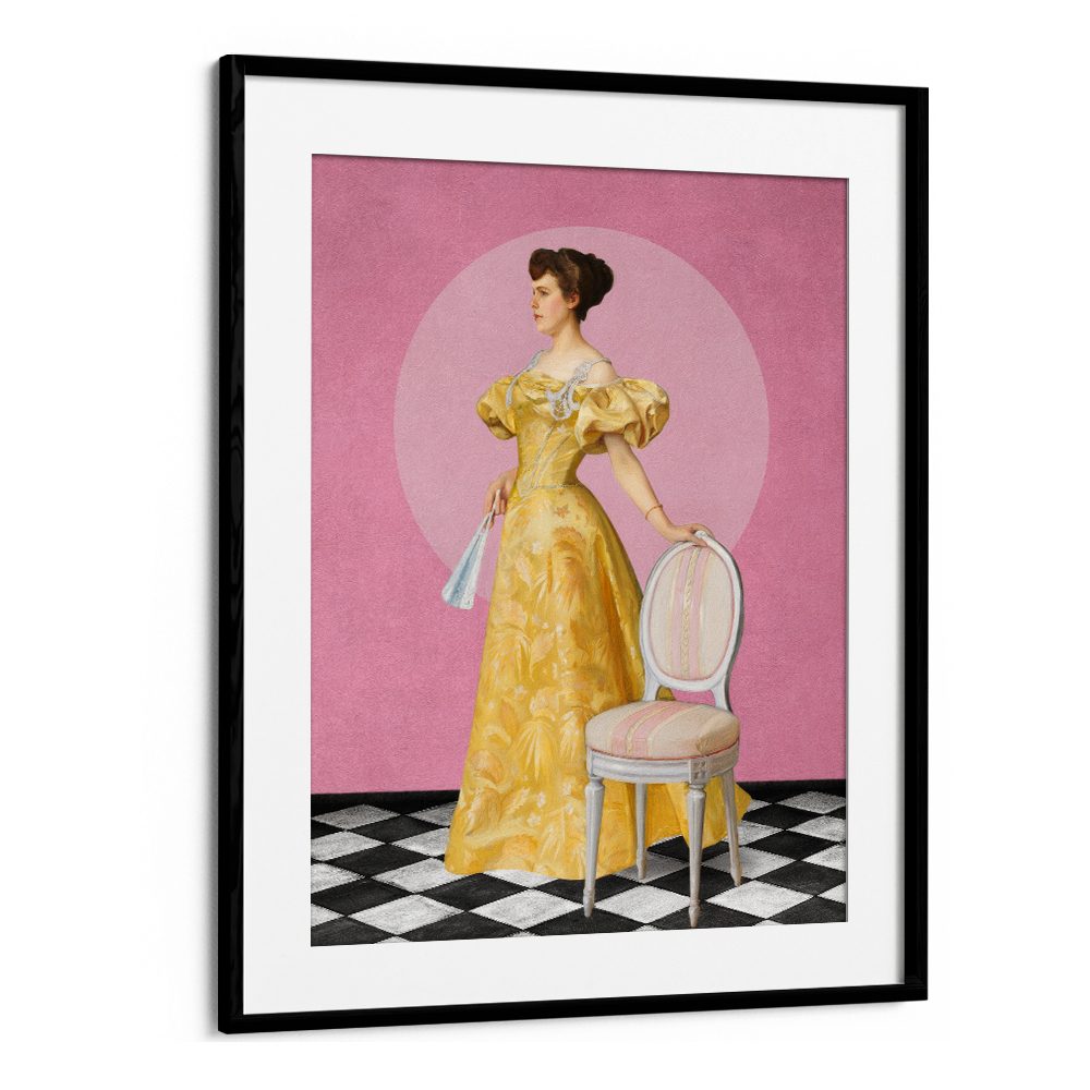 ELEGANT WOMAN IN YELLOW