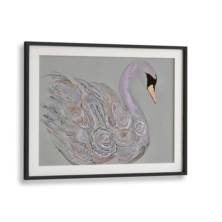 Elegant Swan Animal Paintings bring beauty and grace to your space with captivating abstract style artwork.