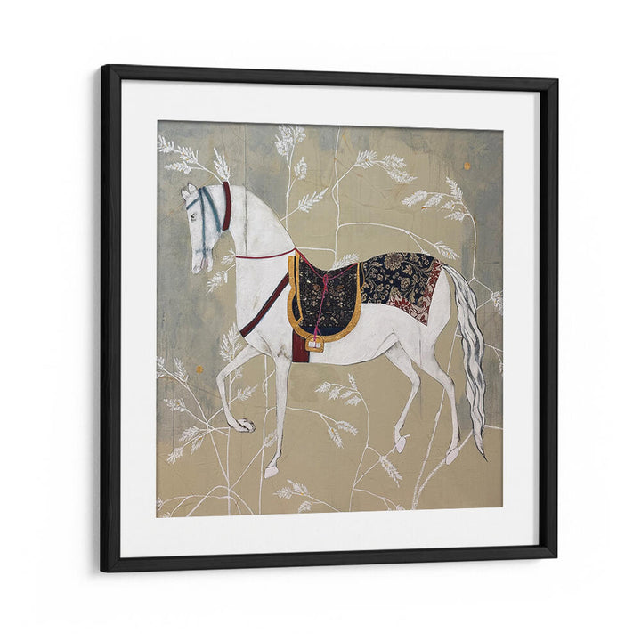 Elegant horse tapestry showcasing EQUESTRIAN ELEGANCE TAPESTRIES, ANIMAL PAINTINGS for refined wildlife decor.