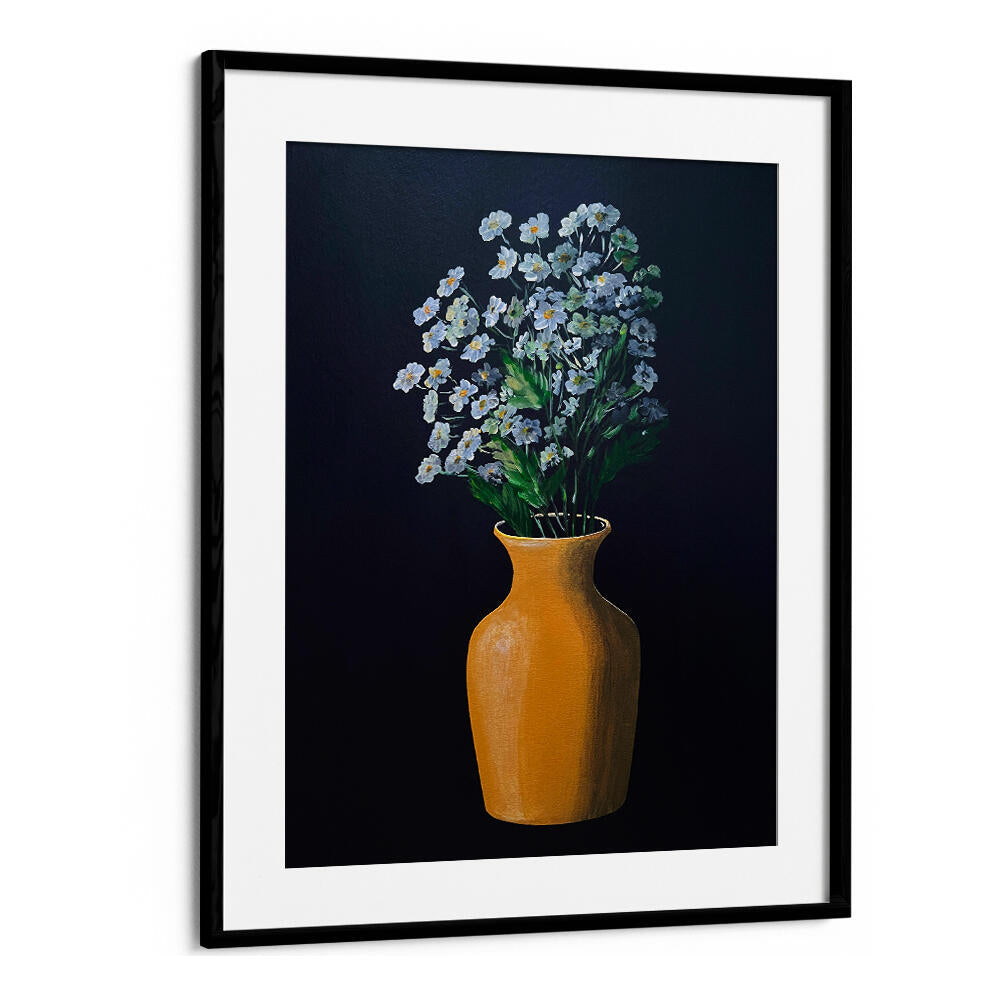 FLOWER PAINTING IN YELLOW VASE