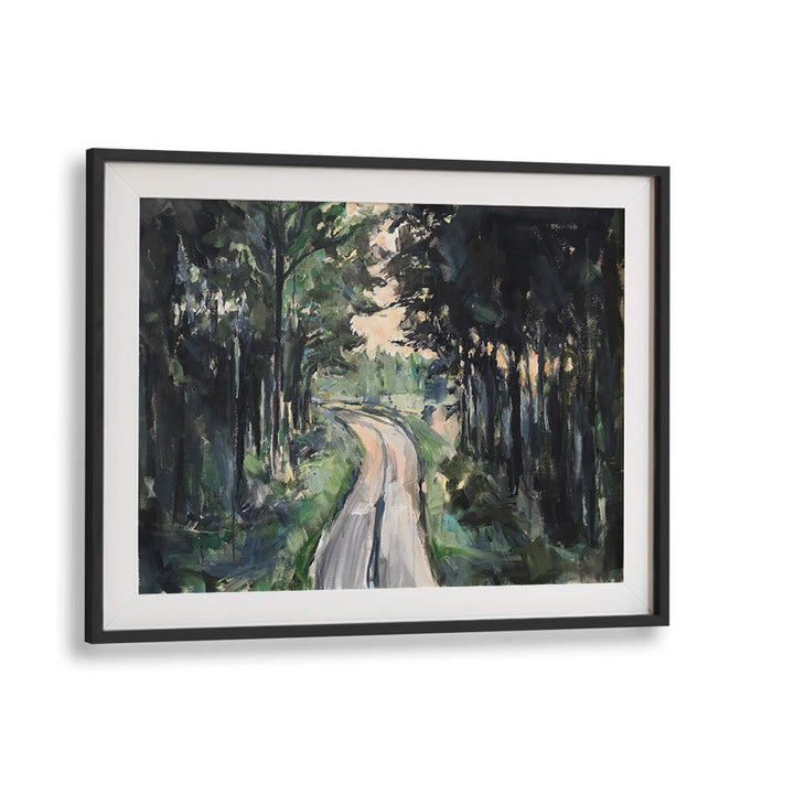 Serene Forest Pathway, Landscape Paintings showcasing tranquil nature beauty for your home decor.