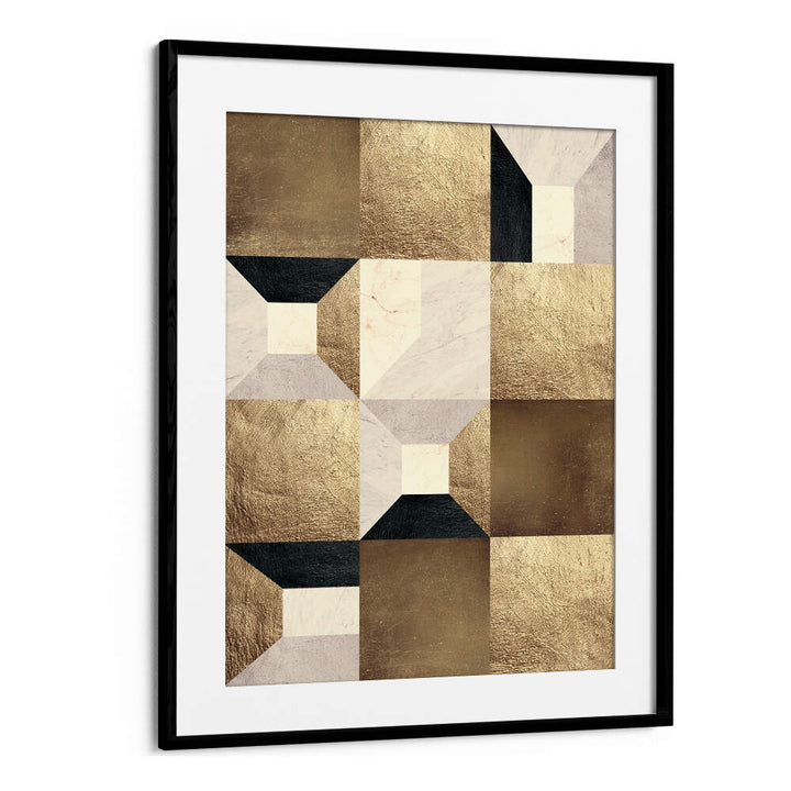 GEOMETRIC GOLD RHYTHM , GEOMETRIC ART PRINTS