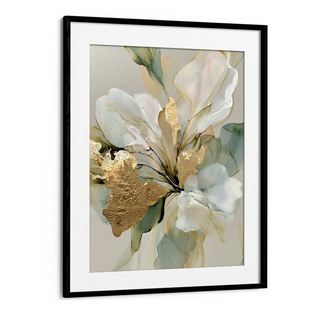 GOLDEN FLORAL ABSTRACT