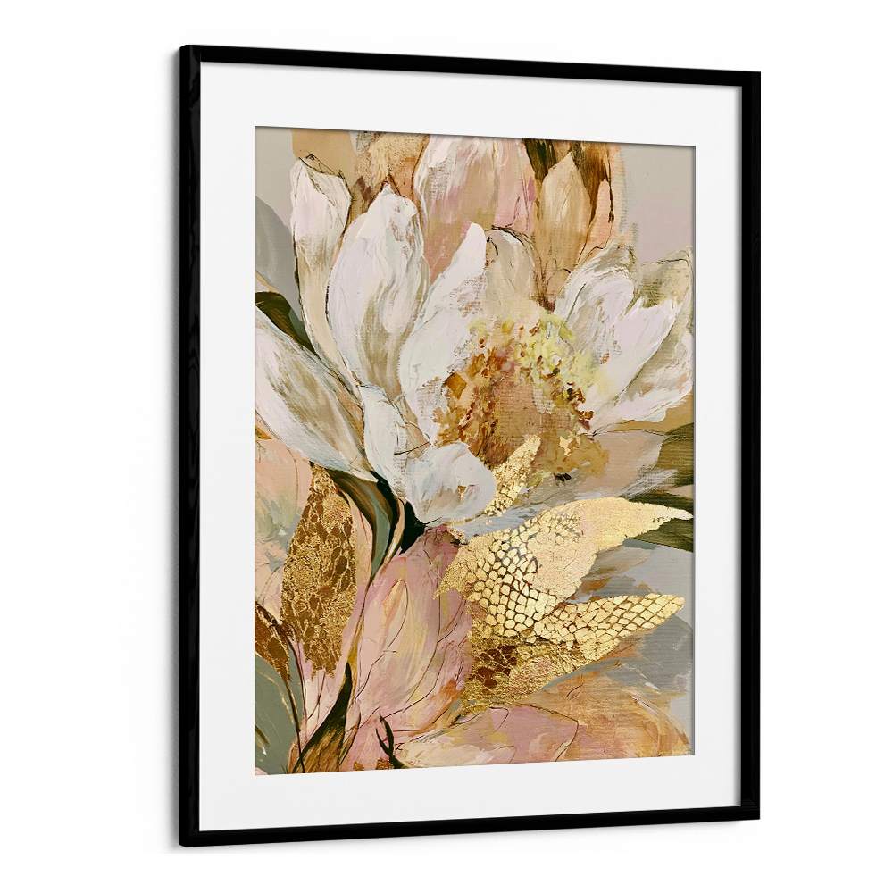 GOLDEN FLORAL ABSTRACTION