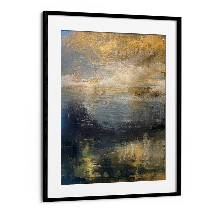 GOLDEN MORNING, LANDSCAPE PAINTINGS showcase serene abstract art, perfect for enhancing your home décor.