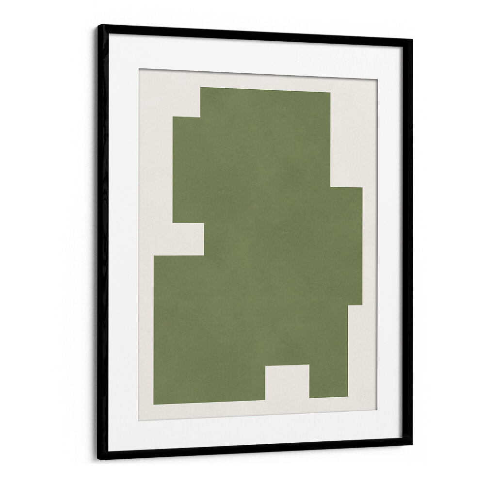 GREEN GEOMETRIC FORM , GEOMETRIC ART PRINTS