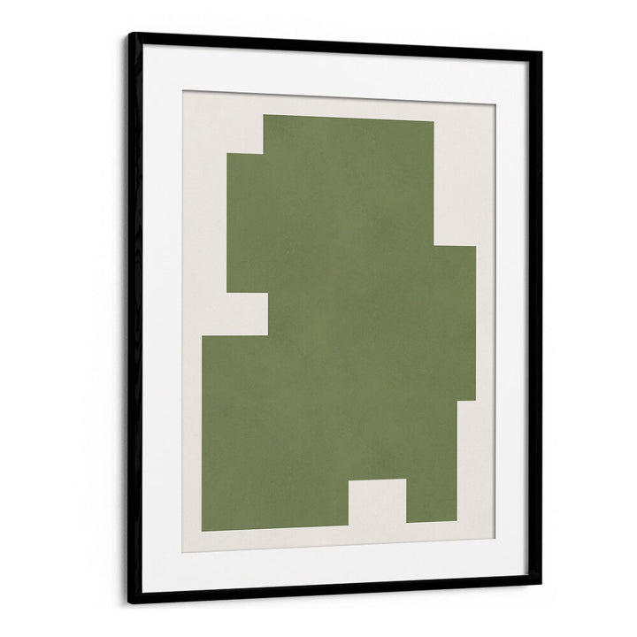 GREEN GEOMETRIC FORM , GEOMETRIC ART PRINTS