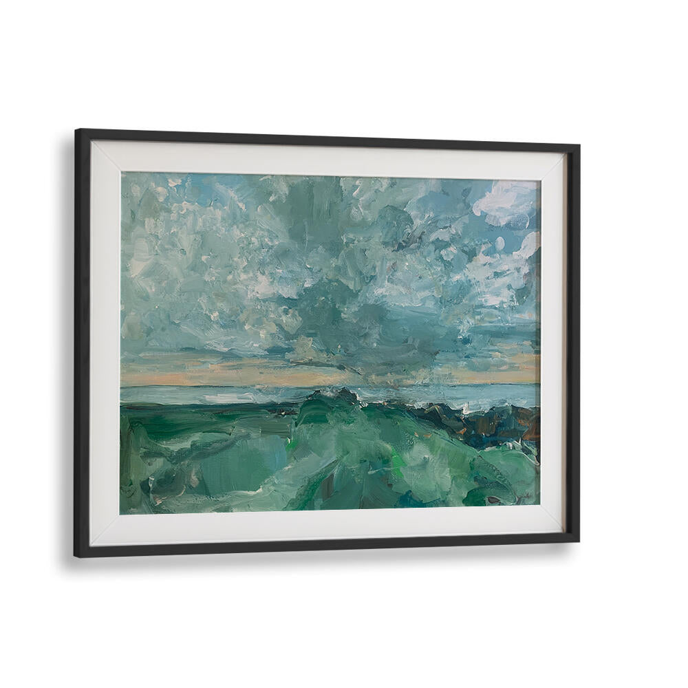 Stunning GREEN LANDSCAPE landscape paintings featuring vibrant greens and captivating skies to elevate any space.