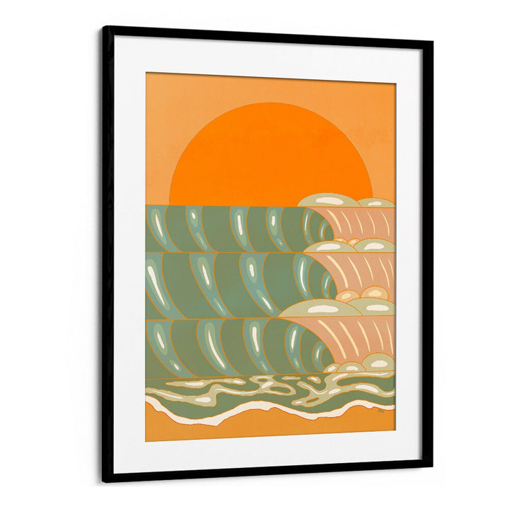 Golden Wave landscape paintings feature vibrant colors and serene waves, perfect for transforming your living space.