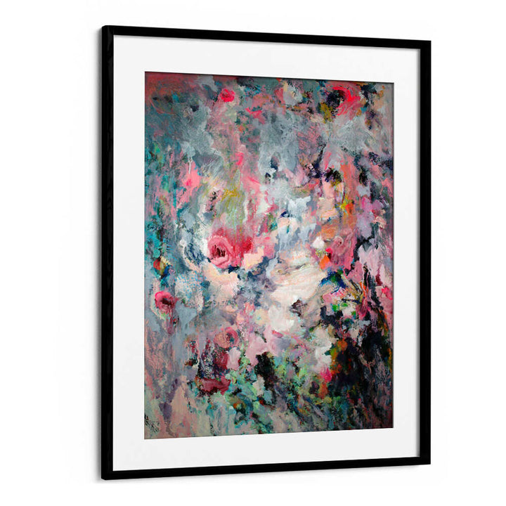 INDECENT PINK , FLORAL FLOWER PAINTINGS