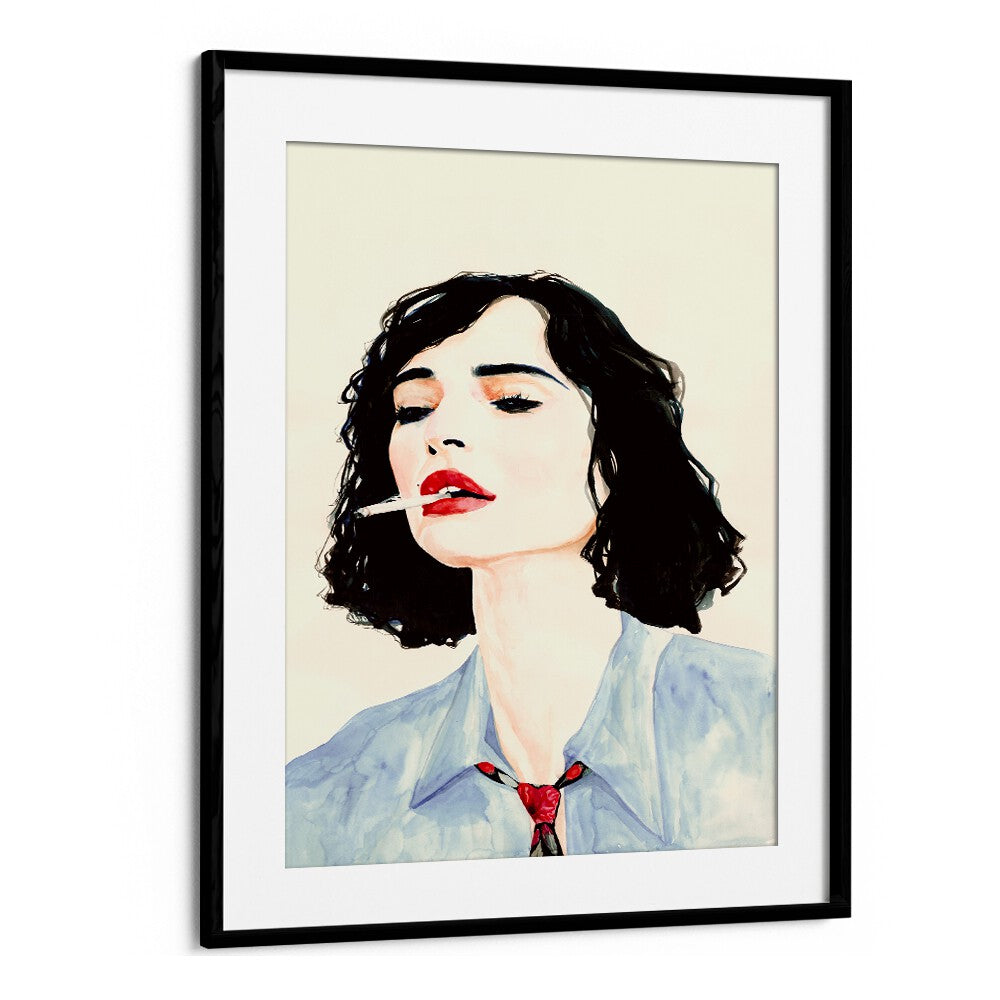 Stylish artwork featuring a sophisticated woman, ideal for LE RÊVE FRANÇAIS, FASHION POSTERS collection.