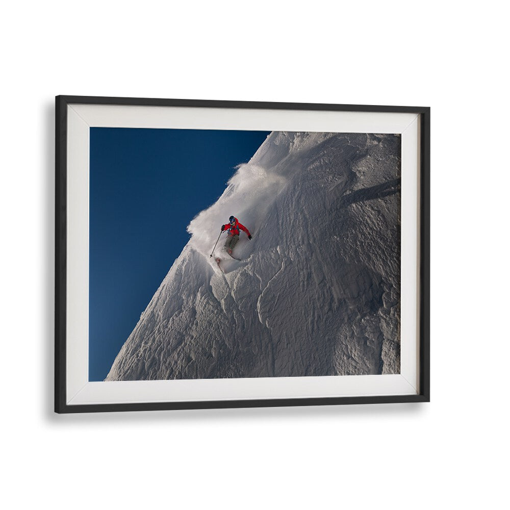 Dynamic skiing action captured in LIFE AT THE TOP, PHOTOGRAPHY PRINTS, showcasing adventure at its peak.