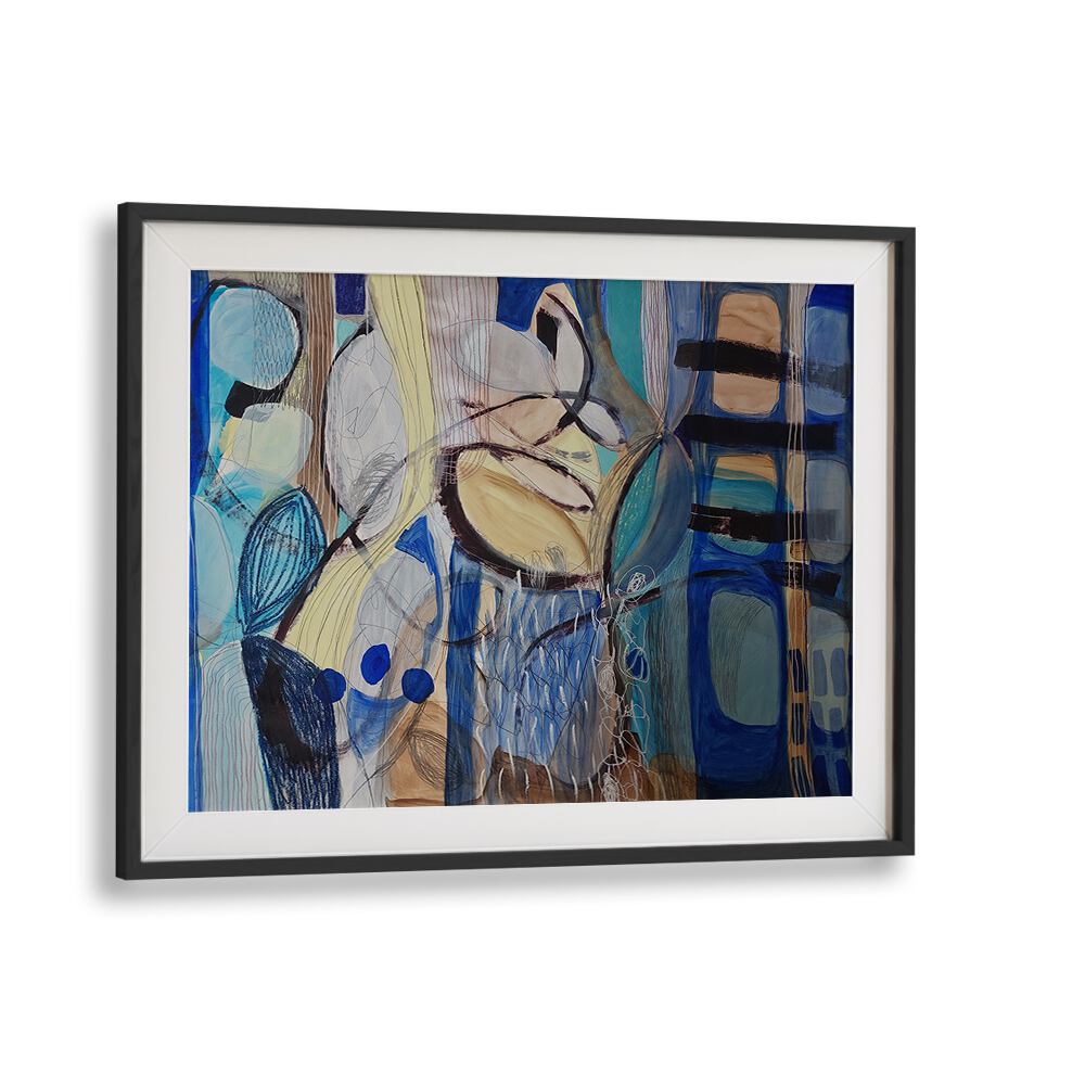 Vibrant LITTLE FISH, BIG FISH IV, ABSTRACT PAINTINGS featuring bold colors and textures, perfect for any room.