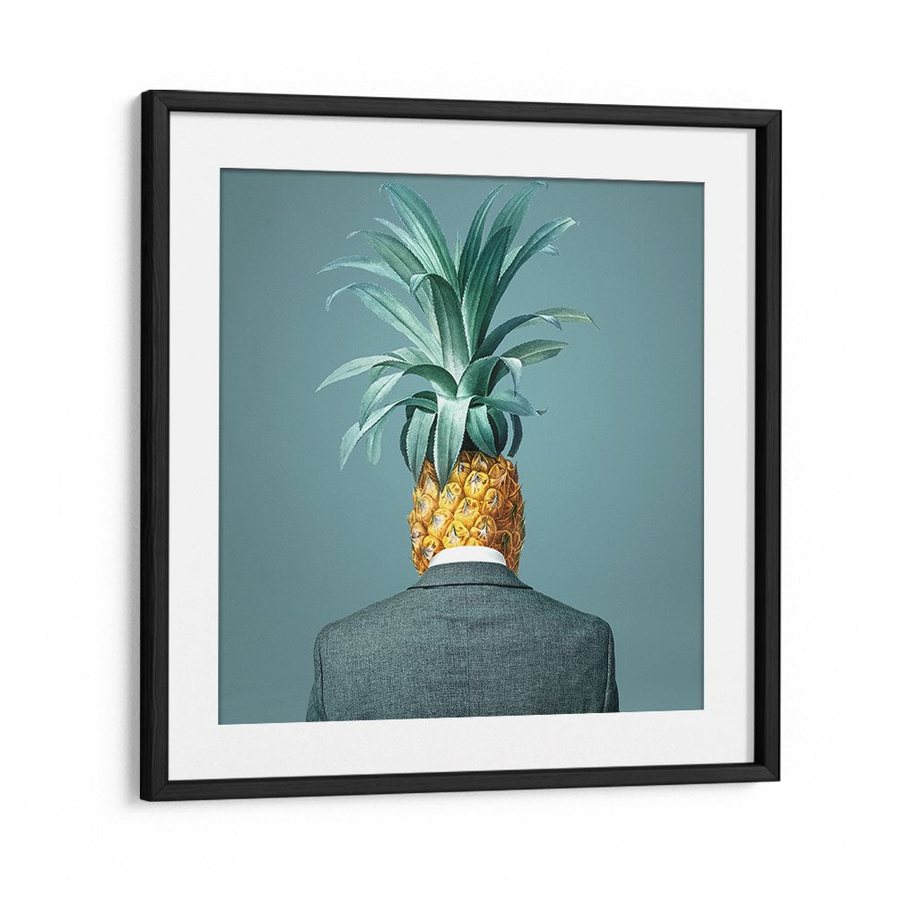 MAN WITH PINEAPPLE HEAD