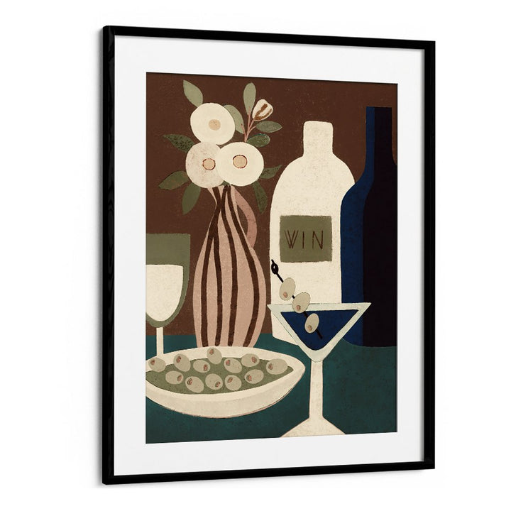 MARTINI WINE AND OLIVES