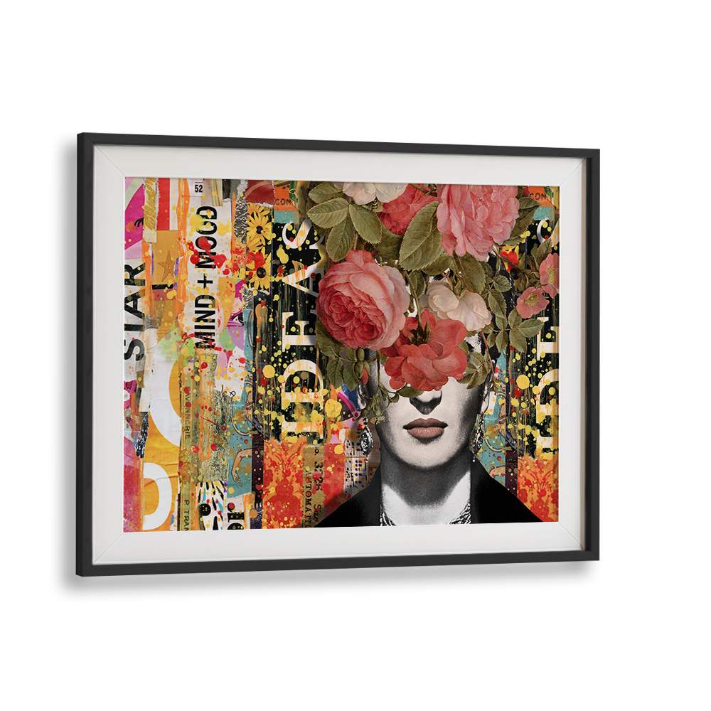 MODERN FLORAL COLLAGE PORTRAIT