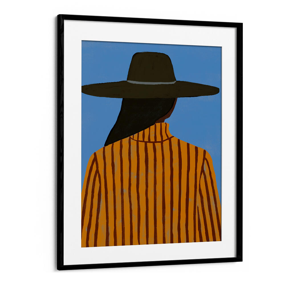 MODERN WOMAN WITH HAT , FASHION POSTERS