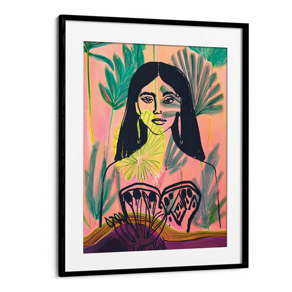 PALM GARDEN GODDESS , PORTRAITS & FIGURATIVE ILLUSTRATIONS