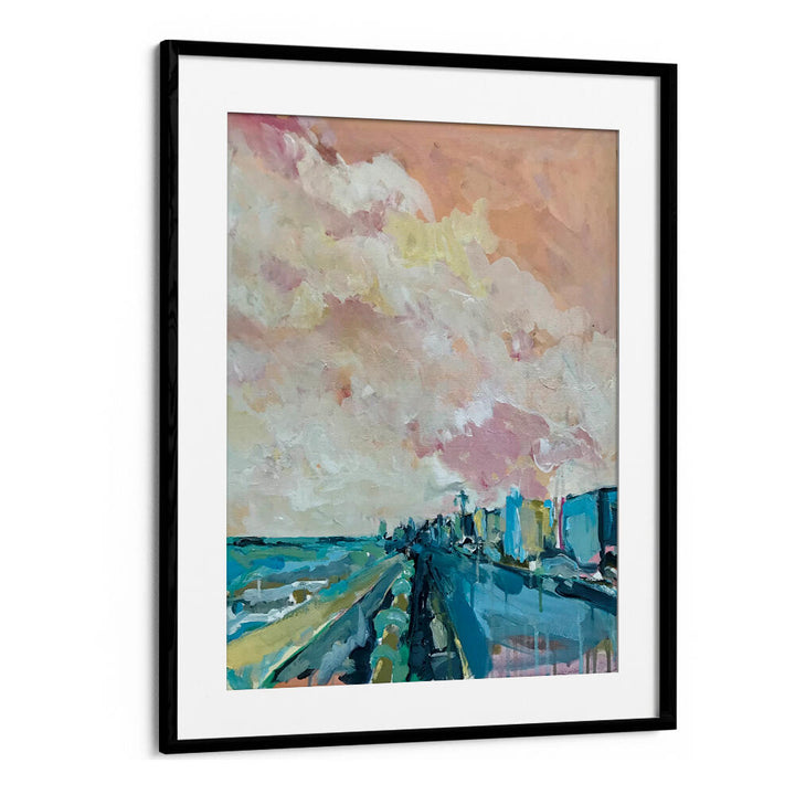 Captivating PASTEL SKYLINE DRIFT, LANDSCAPE PAINTINGS for a serene touch in your living space. Perfect for home decor.