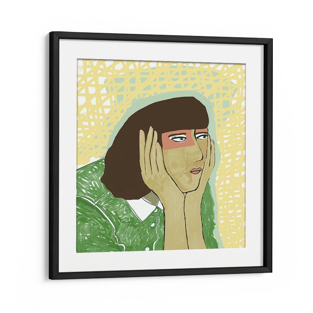 PENSIVE WOMAN PORTRAIT