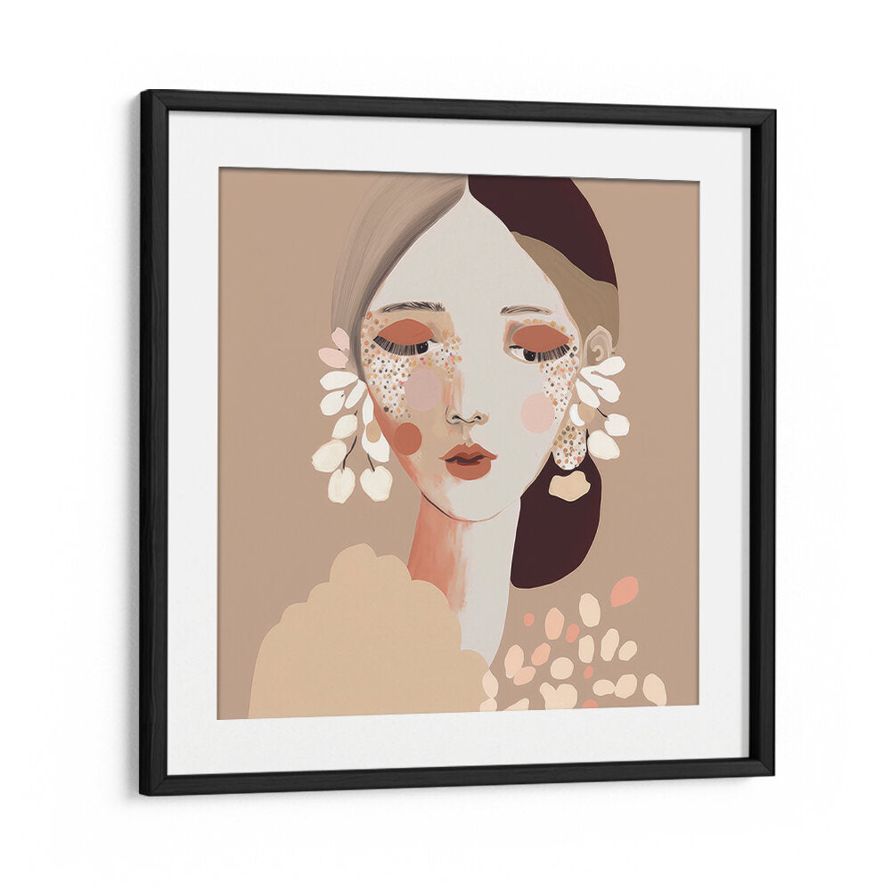 PORTRAIT OF A WOMAN WITH A CALM EXPRESSION , PORTRAITS & FIGURATIVE ILLUSTRATIONS