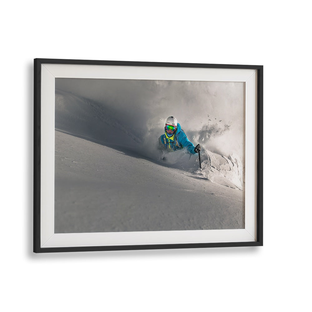 Action-packed POWDER EARTHQUAKE, PHOTOGRAPHY PRINTS showcase thrilling winter sports in stunning detail.