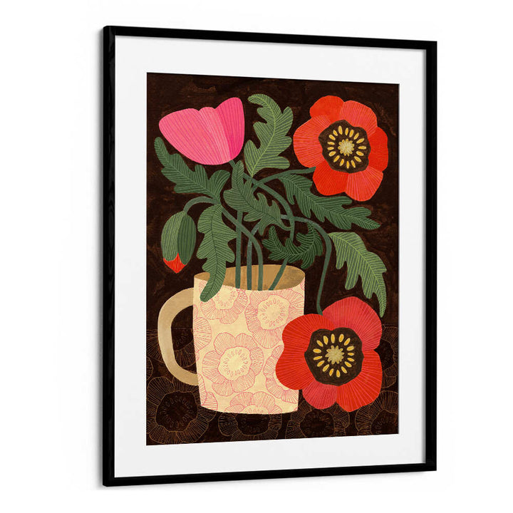 RED POPPIES IN A MUG