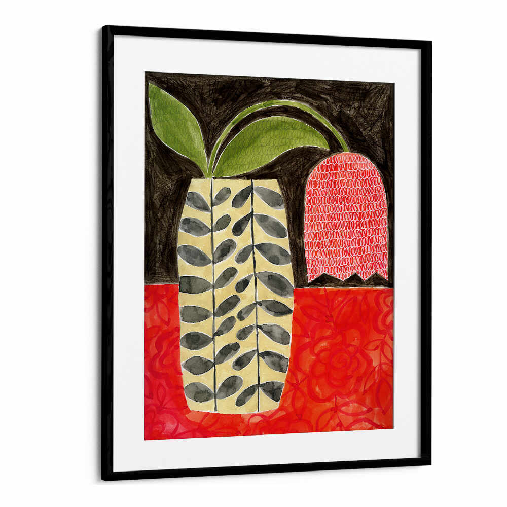 RED TULIP IN A MODERN VASE