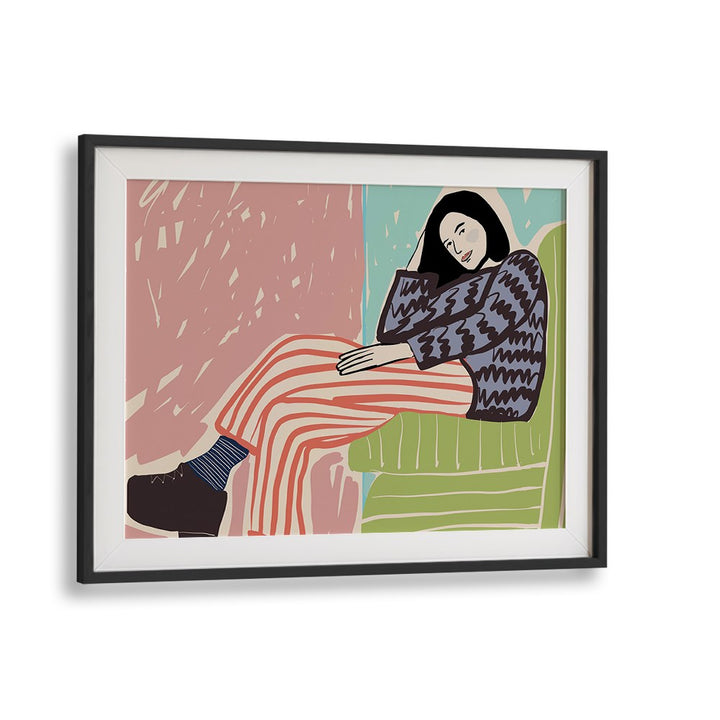 RELAXED WOMAN SITTING