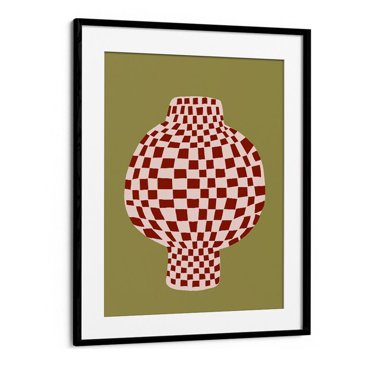 RETRO CHECKERED VASE